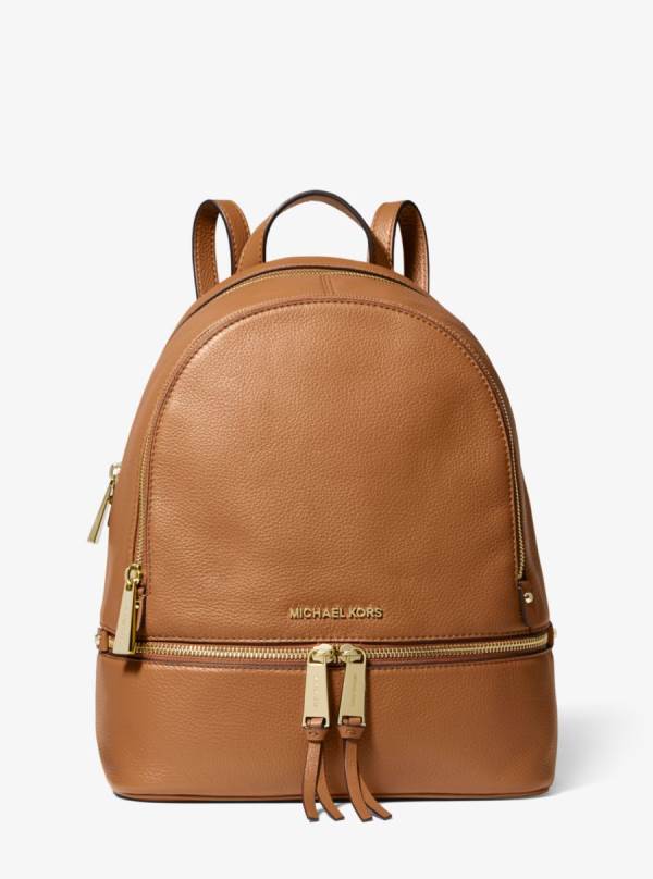 Damske Batohy Michael Kors Rhea Medium Leather Hnede - Kabelky Michael Kors Vypredaj | WHPLO-8196